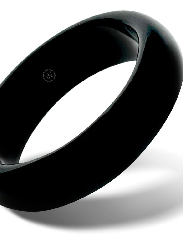 Minimalist Band Rings For Women  Men  Stackable Gemstone Ring Made From HighG